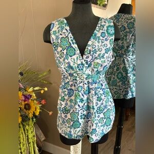 Motherhood Maternity • Linen Floral Blouse